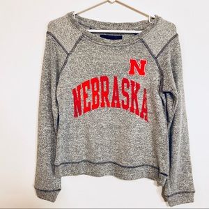 Nebraska Cornhuskers Crop Top Sweatshirt